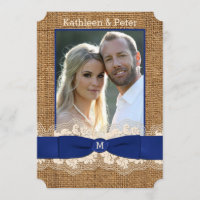 IMITAT Leinwand, Spitze, Bogen FOTO Hochzeit lädt