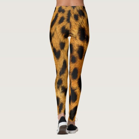 Imitat Leopardenhaut Leggings (Rückseite)