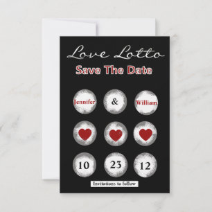 Imitat-Liebelotto-Save the Date Mitteilung Save The Date