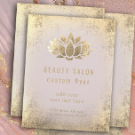 IMITAT Lotus-Logo Flyer<br><div class="desc">Bitte beachten Sie, dass es sich um ein gedrucktes Produkt mit KEINER REALEN GOLD FOIL handelt</div>