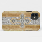 Imitat-Marmor u. diamante de imitación Quer-IPHONE Case-Mate iPhone Hülle (Rückseite (Horizontal))