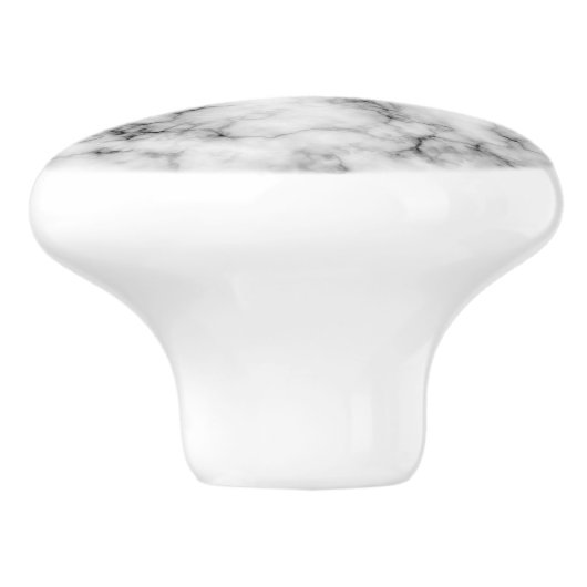 Imitat-Marmortür- oder Fachgriff Keramikknauf (Seitenansicht)