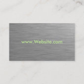 Imitat-Metallgeschäfts-Karten-Entwurf Visitenkarte (Rückseite)