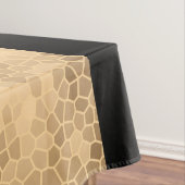 Imitat mit goldfarbenen und schwarzen Streifen Tischdecke (Beispiel)