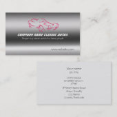 Imitat - Muster aus rotem klassischem Kraftfahrzeu Visitenkarte (Vorne/Hinten)