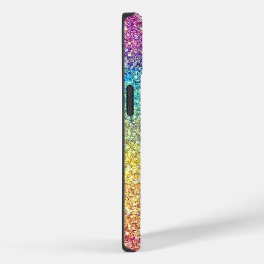 Imitat Ombre Rainbow Glitzer Monogram Case-Mate iPhone Hülle (Rückseite / Rechts)