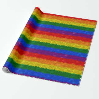 Imitat-Pelz-Regenbogen-Verpackungs-Papier Geschenkpapier