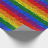 Imitat-Pelz-Regenbogen-Verpackungs-Papier Geschenkpapier (Ecke)