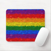 Imitat-Pelzregenbogen-Mausunterlage Mousepad (Mit Mouse)