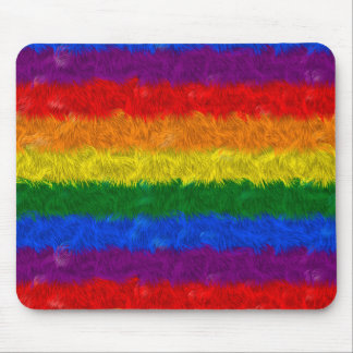 Imitat-Pelzregenbogen-Mausunterlage Mousepad