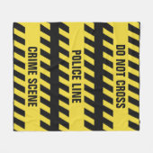 Imitat-Polizei-Linie kundenspezifische Fleecedecke (Vorderseite (Horizontal))