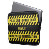 Imitat-Polizei-Linie kundenspezifische Laptopschutzhülle (Vorderseite Links)
