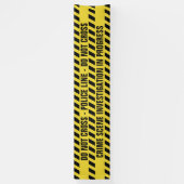 Imitat-Polizei-Linie kundenspezifische Textfahne Banner (Vertikal)