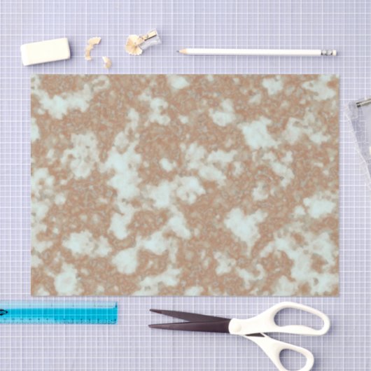 Imitat-Pompejimarmormandel-Creme-Minzen-Grün Seidenpapier (Handwerk)