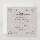 Imitat prägte einladung (Rückseite)