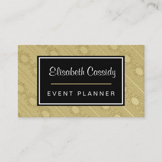 Imitat prägte Goldmuster 2-Sided Visitenkarte (Vorderseite)