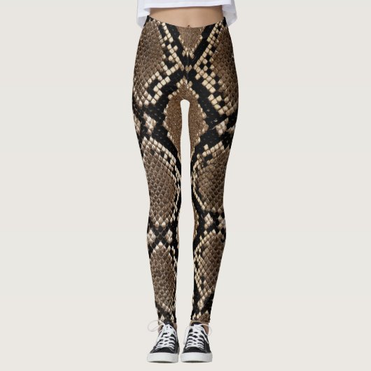 Imitat-Pythonschlange Snakeskin Leggings (Vorderseite)