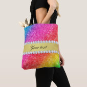 Imitat-Regenbogen-Glitzer-Diamanten personalisiert Tasche (Von Nahem)