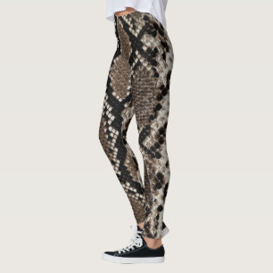 Imitat-retikulierte Leggings