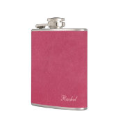 Imitat-rosa Leder Flachmann (Links)