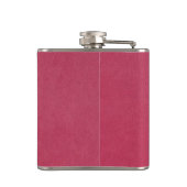 Imitat-rosa Leder Flachmann (Rückseite)