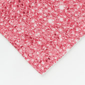 Imitat-rosa Sequins und Diamanten Fleecedecke (Ecke)