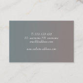 Imitat rosegold Scheinwerfer Visitenkarte (Rückseite)