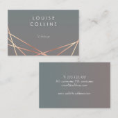 Imitat rosegold Scheinwerfer Visitenkarte (Vorne/Hinten)