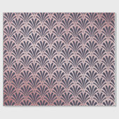 Imitat-Rosen-Gold auf blauen Geschenkpapier (Flach)