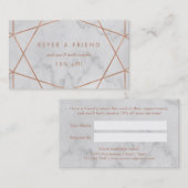 Imitat-Rosen-Gold geometrisch auf Empfehlungskarte (Vorne/Hinten)