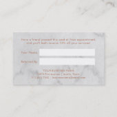 Imitat-Rosen-Gold geometrisch auf Empfehlungskarte (Rückseite)