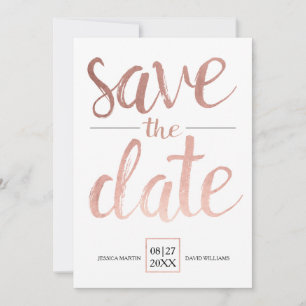 Imitat-Rosen-Gold Save the Date