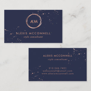 Imitat-Rosen-Goldblick auf Mitternachtskreis des Visitenkarte