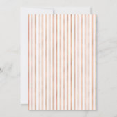 Imitat-Rosen-Goldelegante Eiffel-Turm-Hochzeit Einladung (Rückseite)