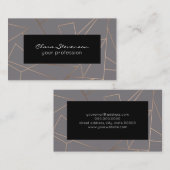 Imitat-Rosen-Goldelegantes modernes unbedeutendes Visitenkarte (Vorne/Hinten)