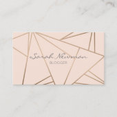 Imitat-Rosen-Goldelegantes modernes unbedeutendes Visitenkarte (Vorderseite)