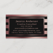 Imitat-Rosen-Goldfolien-metallische Streifen und Visitenkarte (Rückseite)