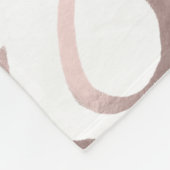 Imitat-Rosen-Goldtypographie umarmt und küsst xoxo Fleecedecke (Ecke)