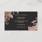 Imitat-Rosengold der Make-uptypographie trendy mit Visitenkarte (Rückseite)