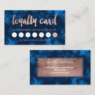 Imitat-Rosengoldtypographiemarine Treuekarte