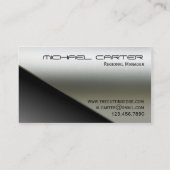 Imitat-rostfreier Stahl-Geschäfts-Karte Visitenkarte (Rückseite)