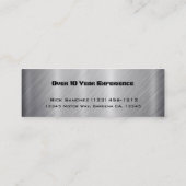 Imitat-rostfreier Stahl-Motorrad-Geschäfts-Karte Mini Visitenkarte (Rückseite)