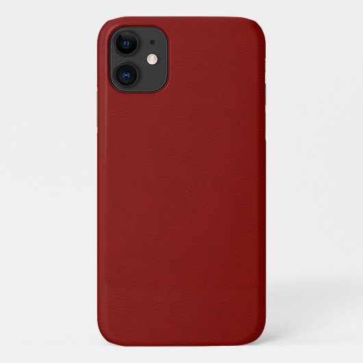 Imitat-Rot-Leder Case-Mate iPhone Hülle (Rückseite)