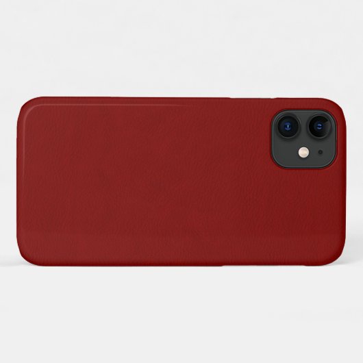 Imitat-Rot-Leder Case-Mate iPhone Hülle (Rückseite (Horizontal))