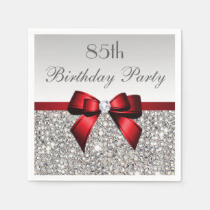 Imitat-roter Bogensequins-Diamant irgendein Serviette