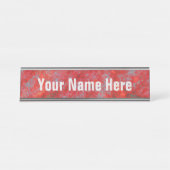 Imitat-rotes MarmorierungNamensschild Schreibtischnamensplakette (Vorderseite )