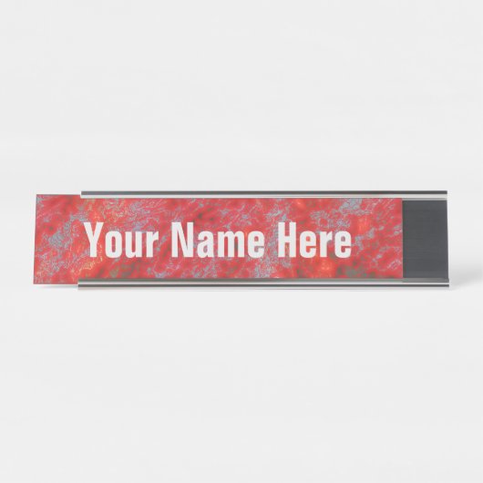 Imitat-rotes MarmorierungNamensschild Schreibtischnamensplakette (Vorderseite )