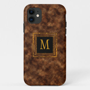 Imitat-Schildpatt-Upscale männliches mit Monogramm Case-Mate iPhone Hülle