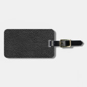 Imitat-schwarzes Leder Gepäckanhänger (Vorderseite horizontal)