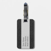 Imitat-schwarzes Leder Gepäckanhänger (Rückseite vertikal)